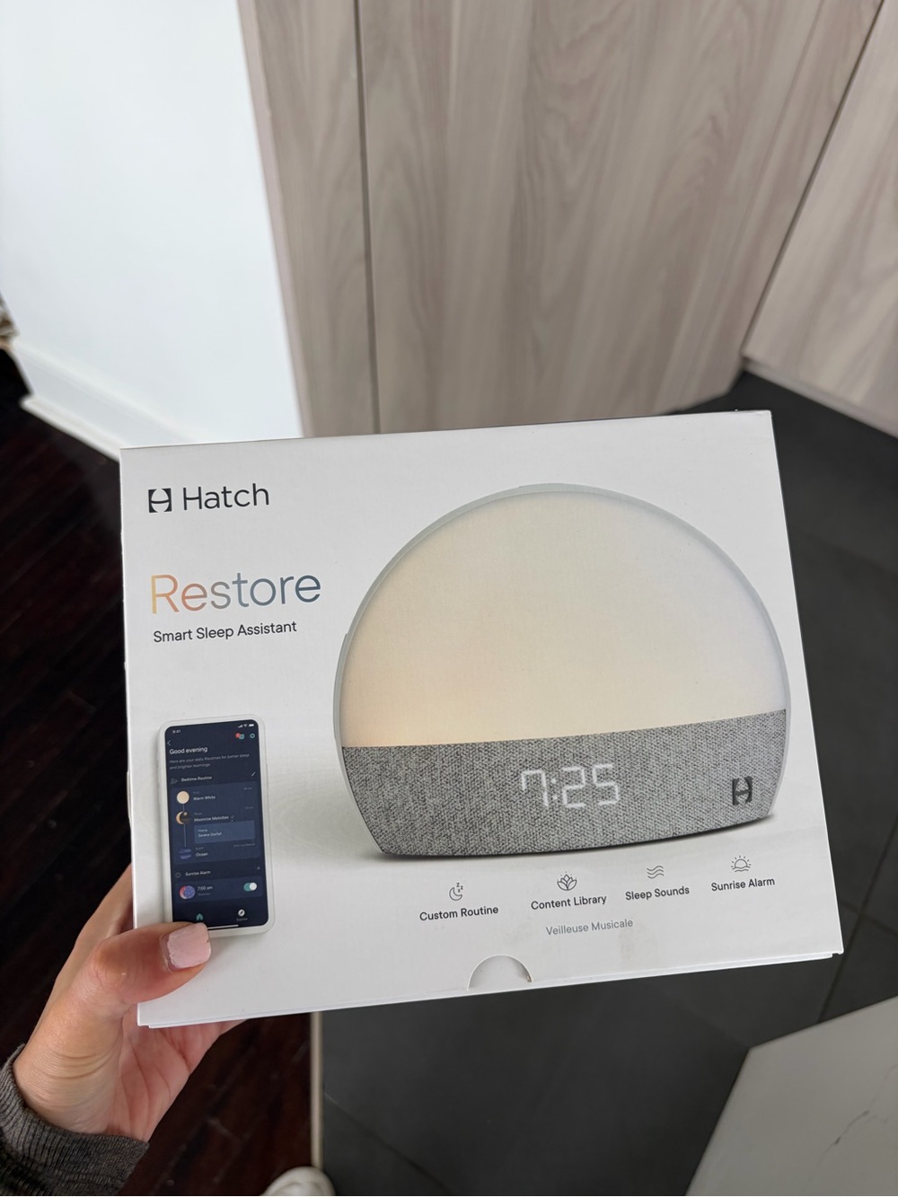 NEW Hatch Sleep Assistant in White and Gray Packaging